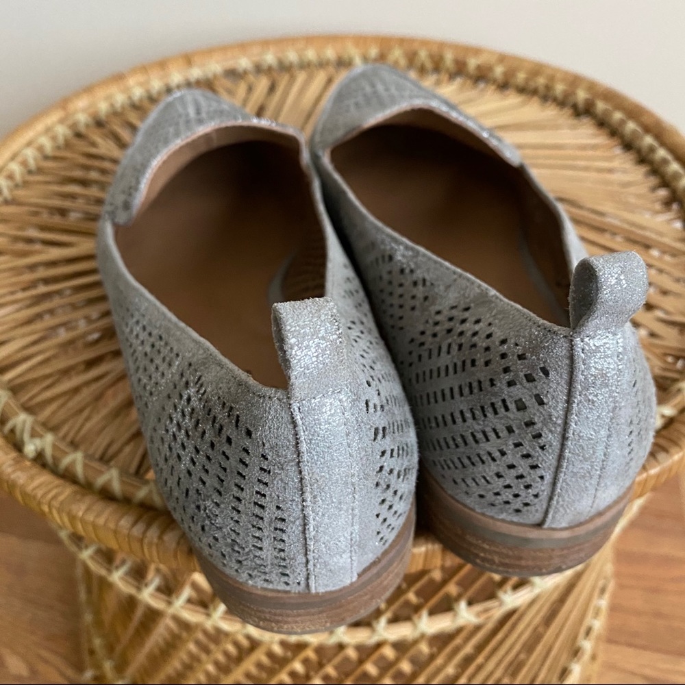 Crown Vintage Pewter Perforated Loafers 6 - Picture 10 of 10